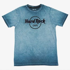 Denim Wash Chenille Logo Tee