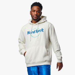Adult Fit Pop of Color Fleece Hoodie in Cannoli Cream