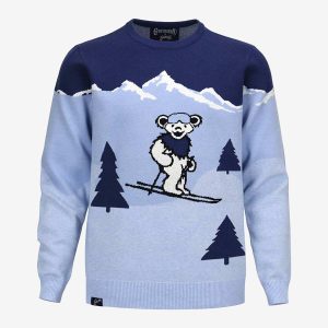 Grateful Dead Ski Bear Sweater in Blue