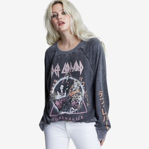 Def Leppard Oversized Sweatshirt with Tokyo Design by Recycled Karma